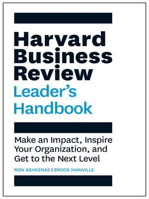 cover image of Harvard Business Review Leader's Handbook